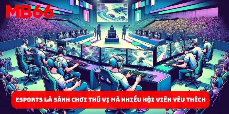 Esports là sảnh chơi thú vị mà nhiều hội viên yêu thích